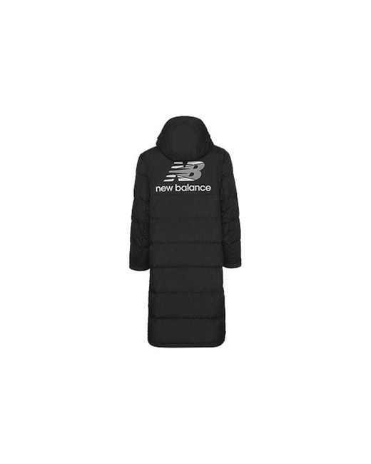 New Balance Blue Long Cut Hooded Coat