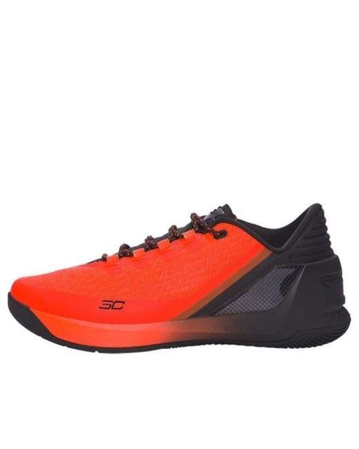 Under Armour Red Curry 3 Low 'Phoenix Fire' for men