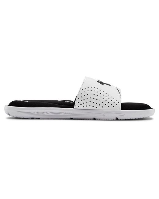 Under Armour White Ignite 6 Slide for men