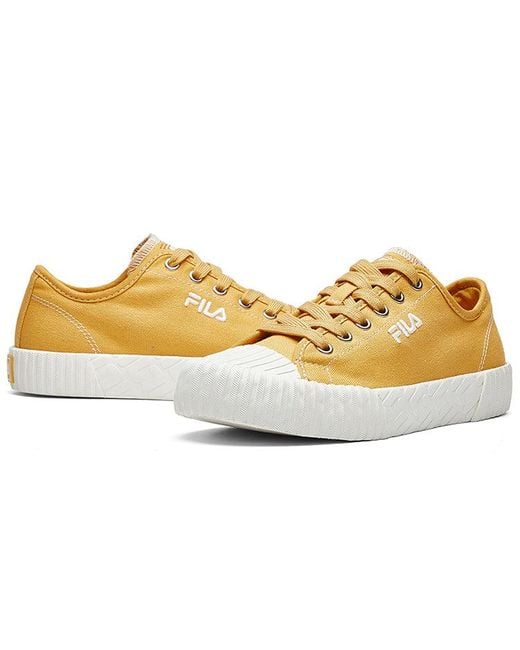 Fila Yellow (Wmns) Fmc Series Carve Low Canvas Shoes Gs