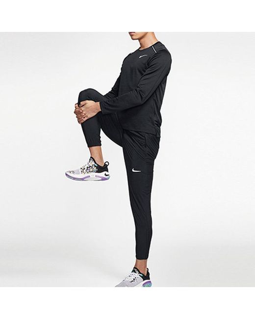 Nike Blue Dri-Fit Mtler Long Sleeves Running Quick Dry Gym Clothes for men