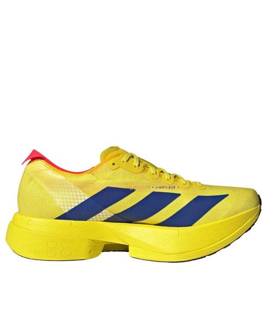 Adidas Yellow Adizero Adios Pro 4 for men