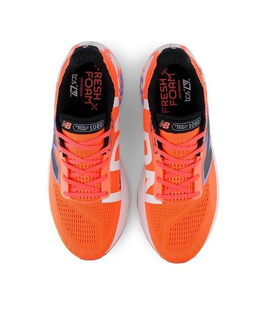 New Balance Red Fresh Foam X 1080 V14 'Tcs London Marathon Urgent' for men