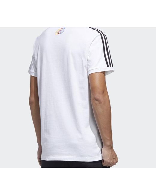 Adidas White Neo M Pnda 3S Lg T T-Shirt for men