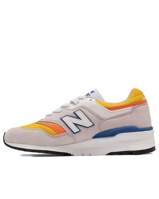 New Balance 997 Made In Usa 'grey Orange' in Blue for Men | Lyst