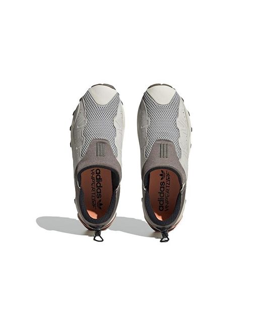 Adidas Gray Originals Hyperturf Adventure Shoes 'Stone Aluminium' for men