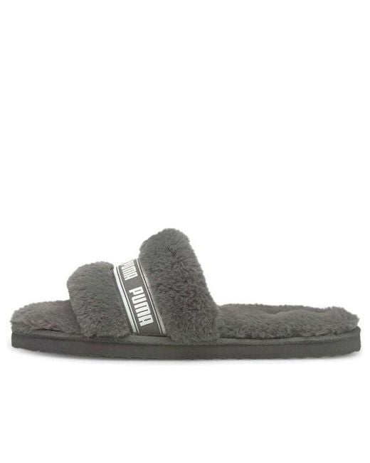 PUMA Gray (Wmns) Fluff Slide 'Charcoal'