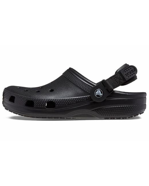 CROCSTM Black Classic Adjustable Strap Clog for men