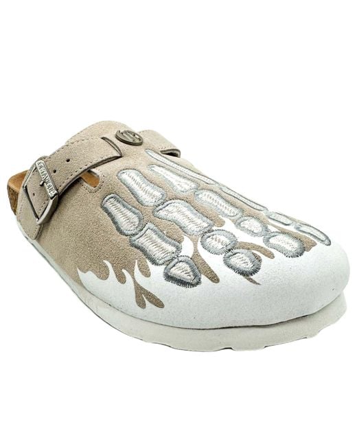 靴 Octavious Marks Fish Bone Clogs OMNEWYORK Octavious Marks Clog 'Fish Bone' in Brown for Men