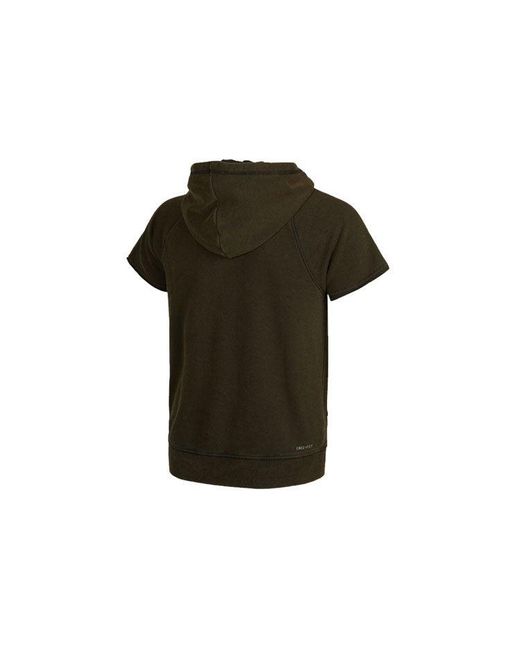 Nike Green Dri-Fit Zion Embroidered Quick Dry Sports Short Sleeve for men
