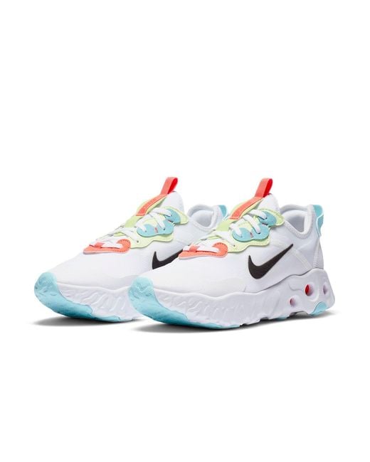Nike White (Wmns) React Art3Mis Crimson Volt'