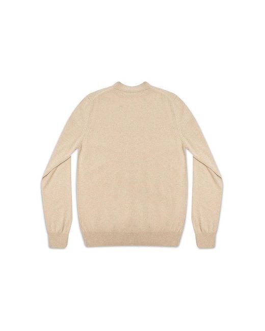 COMME DES GARÇONS PLAY Natural Cardigan Emblem for men