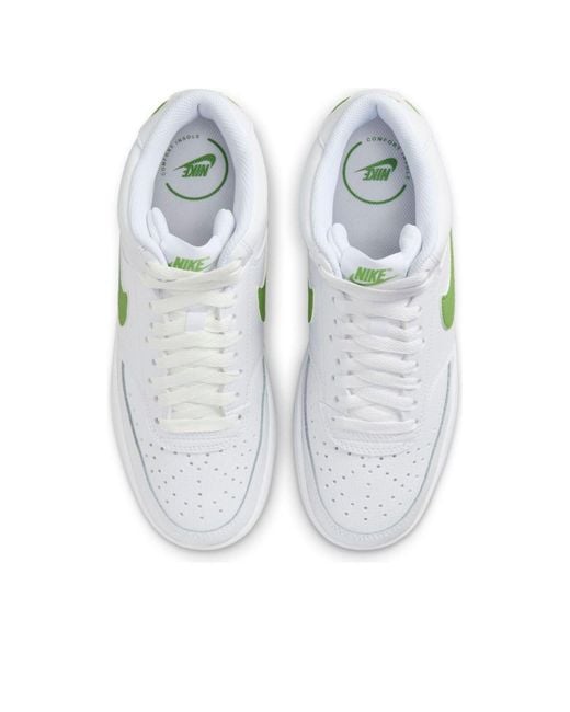 Nike White Vision Mid Shoe