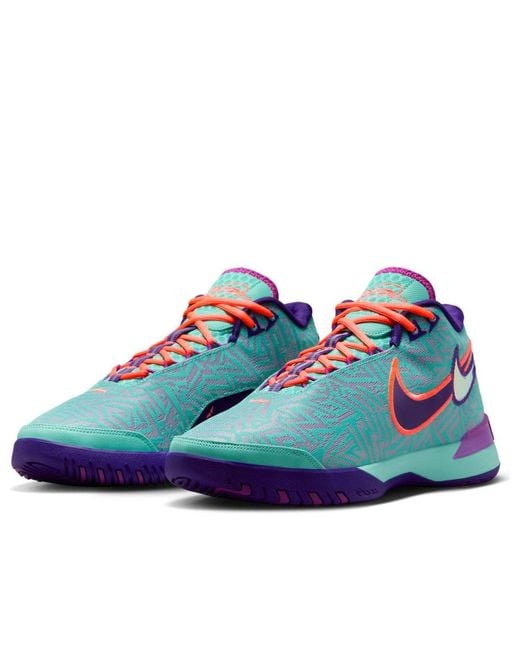 Nike Blue Zoom Lebron Nxxt Genisus Ep 'Hyper Court Mango' for men