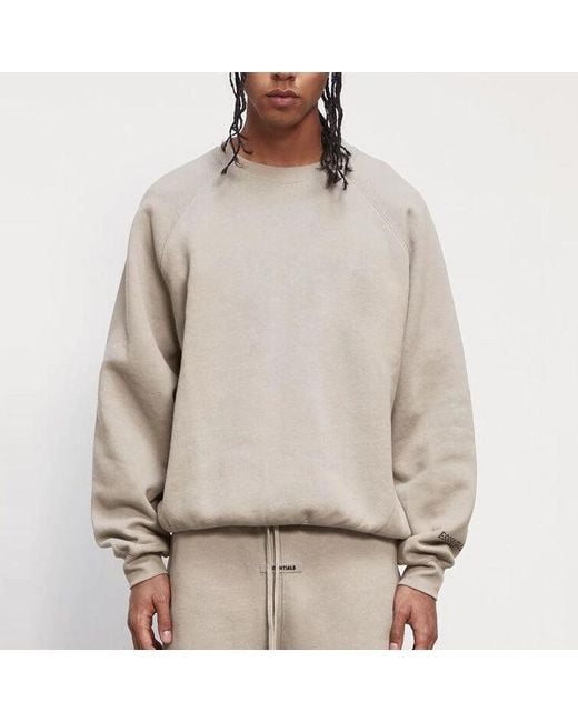 Fear Of God White Fw20 Core Crew Neck Sweatshirt 'Taupe' for men