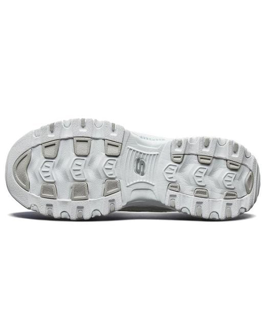 Skechers White (Wmns) D'Lites 1.0 Sneaker Gs