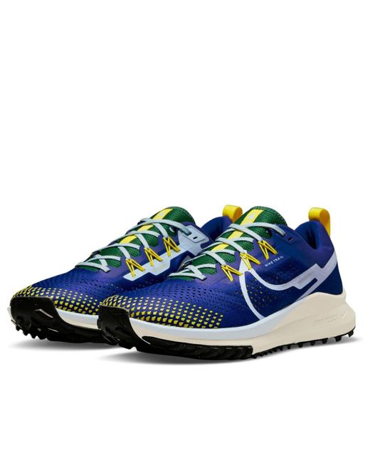 Nike Blue React Pegasus Trail 4 'Deep Royal' for men