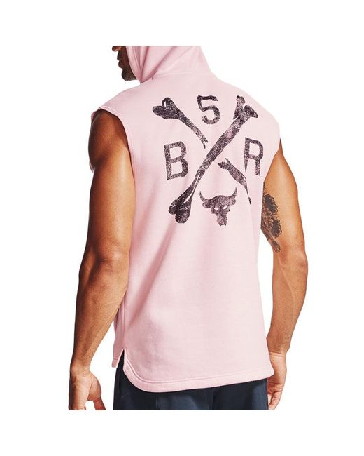 Under Armour Pink Sleeveless Fleece Versatile Jumper for men