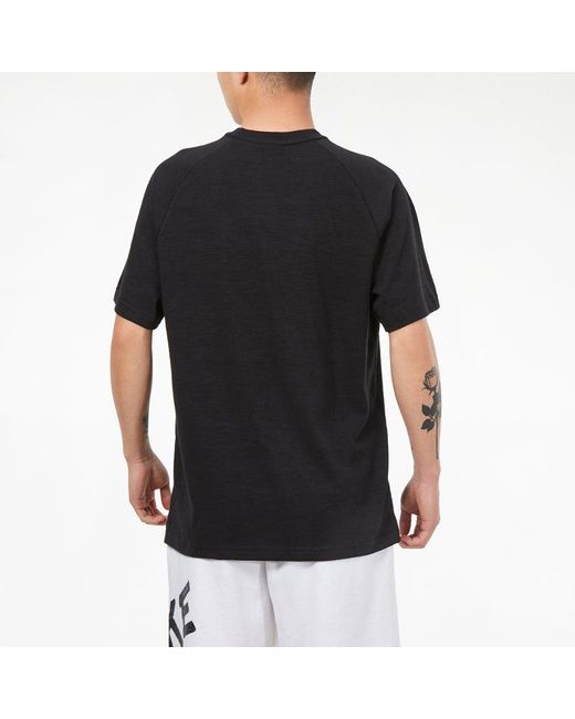 Nike Black Sports Training Loose Breathable Round Neck Short Sleeve for men
