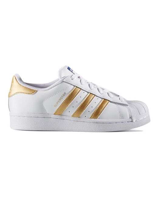Adidas White Superstar J for men