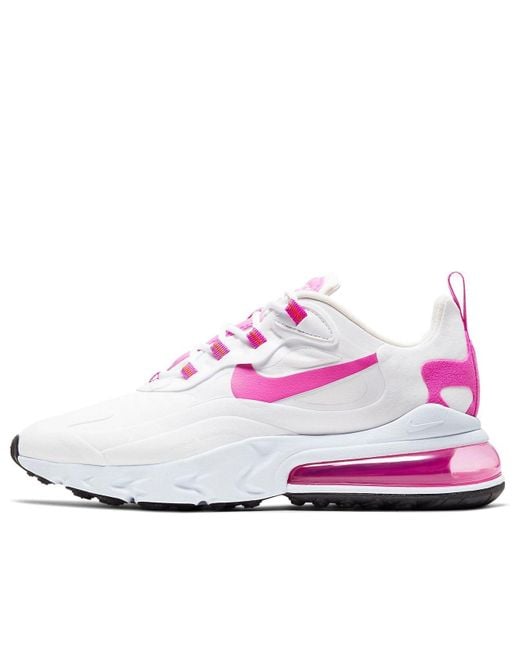 Nike White (Wmns) Air Max 270 React 'Fire'
