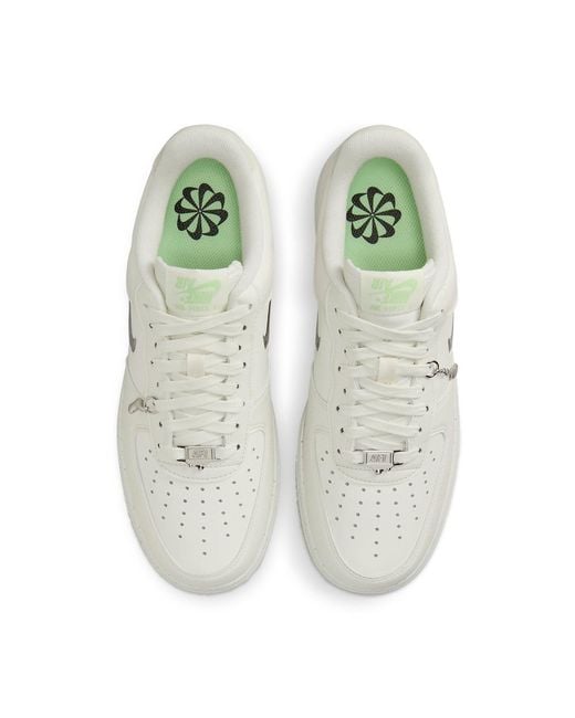Nike White (Wmns) Air Force 1 '07 Se Next Nature 'Sail Liquid Metal'
