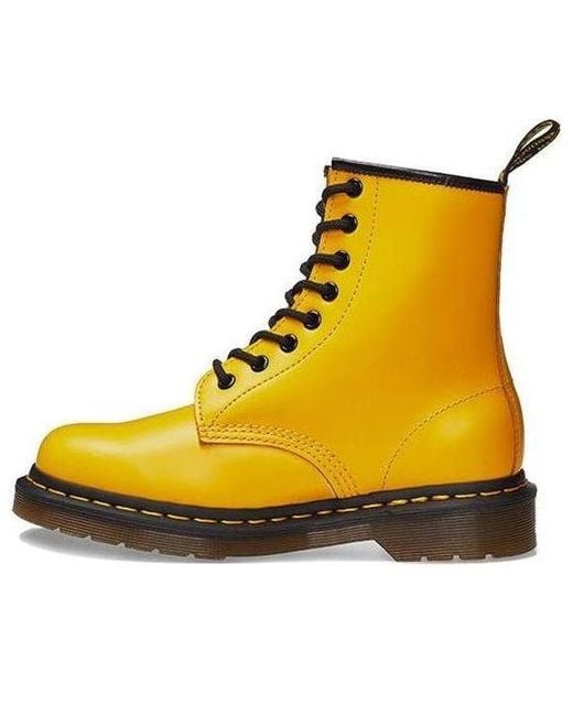 Dr. Martens Yellow 1460 Colorful Series 8 Martin Boots Couple Style for men