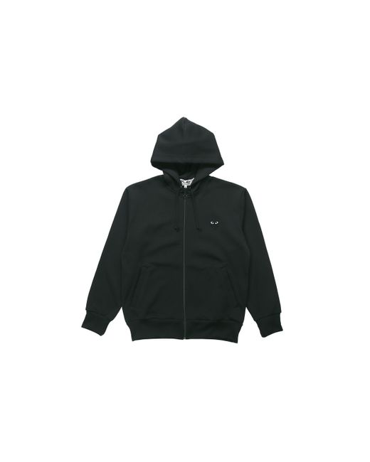 COMME DES GARÇONS PLAY Black Zip Up Hoodie for men