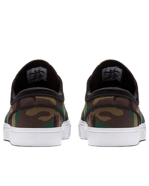 Nike Brown Zoom Stefan Janoski Cnvs 'Camo' for men