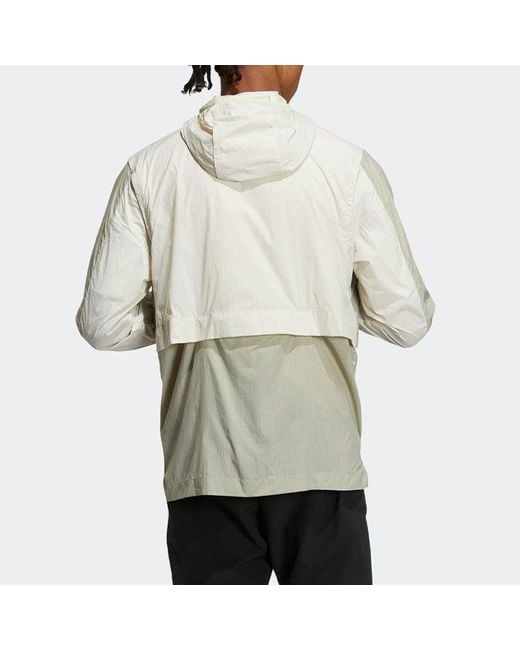 Adidas Green Terrex U Voyg Light Wb Outdoor Sports Hooded Jacket Couple Style Light for men