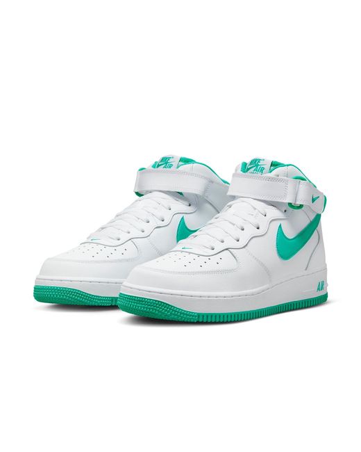 Nike Blue Air Force 1 Mid /Clear Jade' for men