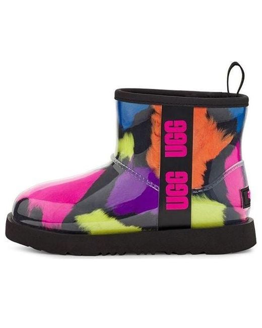 Ugg Purple (Wmns) Classic Clear Mini Party Spots Boot