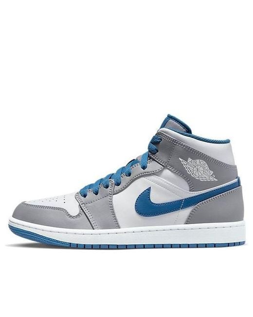 Nike Blue 1 Mid 'Cement True' for men