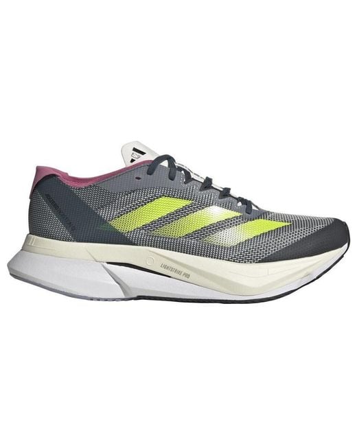 Adidas Blue (Wmns) Adizero Boston 12 'Arctic Night Lucid Lemon'