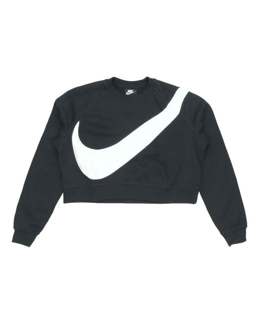 Nike Blue (Wmns) Sportswear Swoosh Large Round Neck
