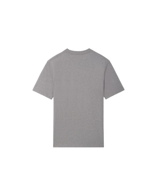 Li-ning Gray Embroidered Graphic T-Shirt for men