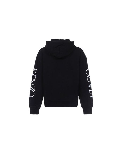 KENZO Blue (Wmns) Rose Alphabet Logo Hoodie