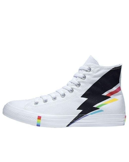 Converse Blue Chuck Taylor All Star High 'Pride Lightning Bolt' for men