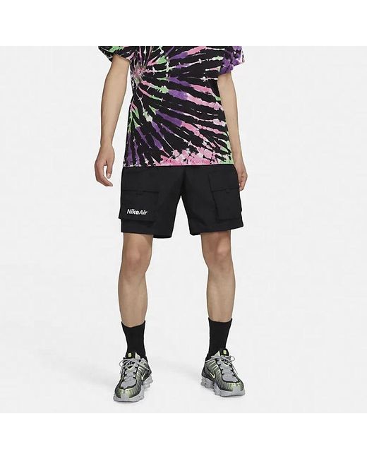 Nike Black Air Nsw Short Repel Multiple Pockets Cargo Shorts for men