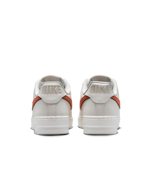 Nike White (Wmns) Air Force 1 Low 07 Shoes 'Basketball Leather'