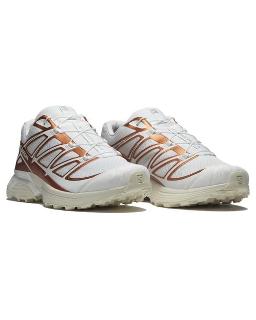 Salomon White Xt-Pathway Metallic Sneakers Ftw Copper Almond Milk' for men