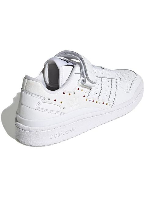 Adidas White (Wmns) Swarovski X Originals Forum Low