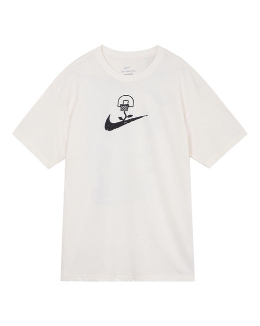 Nike White Logo Printing Pattern Pullover Casual Short Sleeve T-Shirt for men