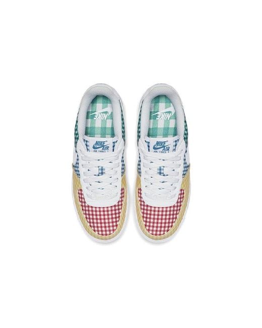 Nike Blue (Wmns) Air Force 1 Low Qs 'Gingham Pack