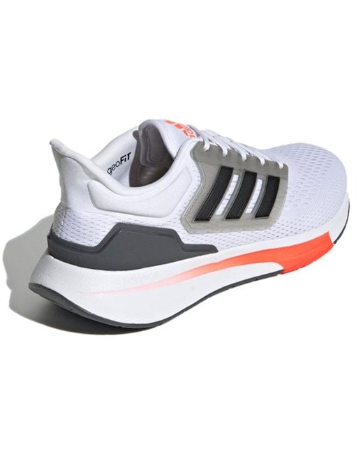 Adidas White Eq21 Run Shoes for men