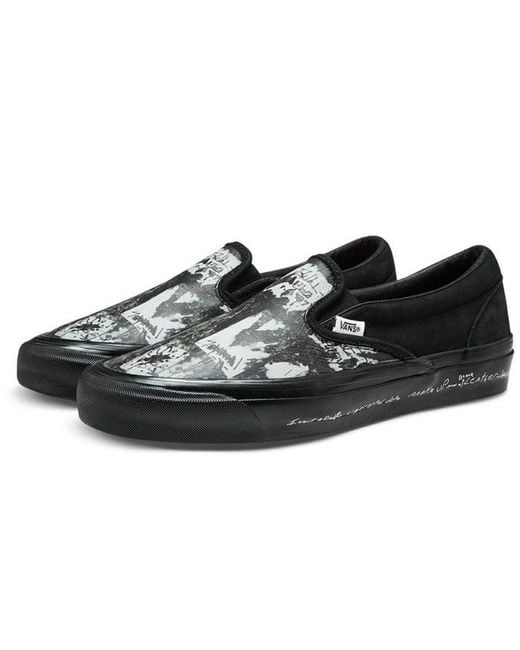 Vans Black Raised By Wolves X Og Classic Slip-On Lx Wall' for men