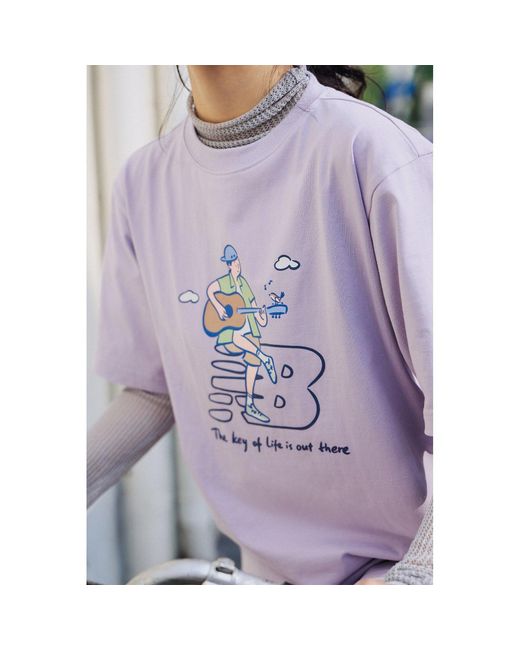 New Balance Blue X Pk Guitar Graphic T-Shirt 'Light'