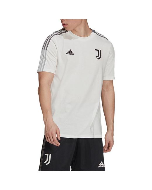 Adidas Gray Soccer/Football Short Sleeve T-Shirt for men