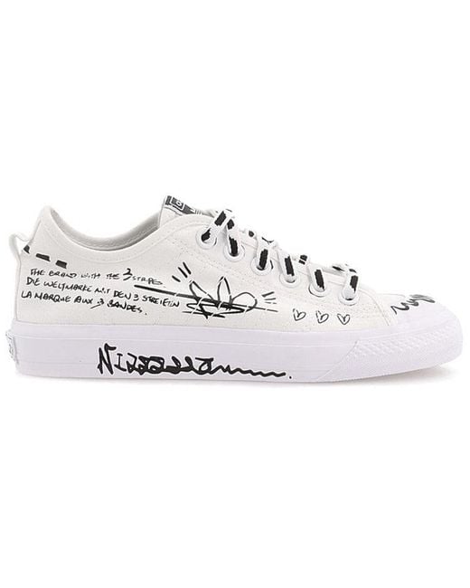 Adidas White Nizza Rf 'Sharpie Pack' for men