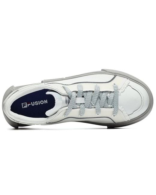 Fila White Pop Skate Shoes for men